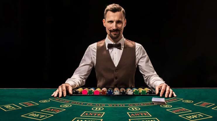 rm98vip Live Casino Blackjack VIP table dealer ကစားနေသောမြင်ကွင်း